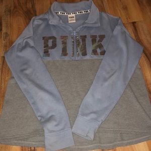 Women’s PINK light blue and grey sweater